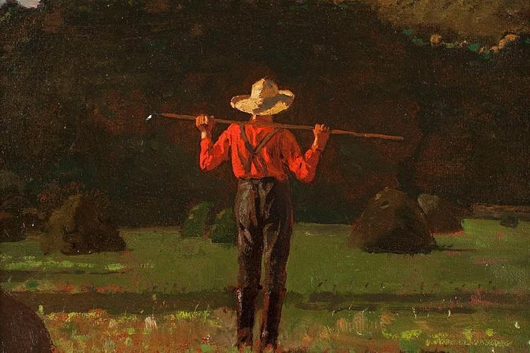 Winslow Homer Farmer with a Pitchfork